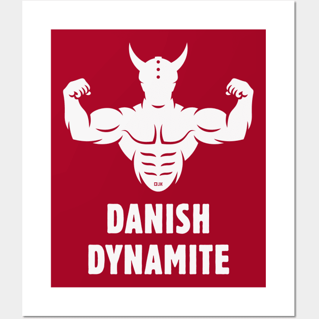 Danish Dynamite (Danmark / Denmark / Viking / White) Wall Art by MrFaulbaum